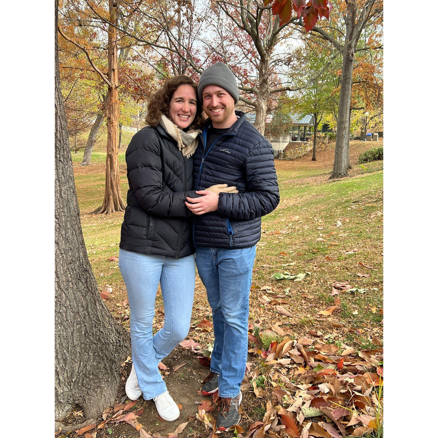 At the St. Louis Zoo when Thomas met Tori's family for the first time!