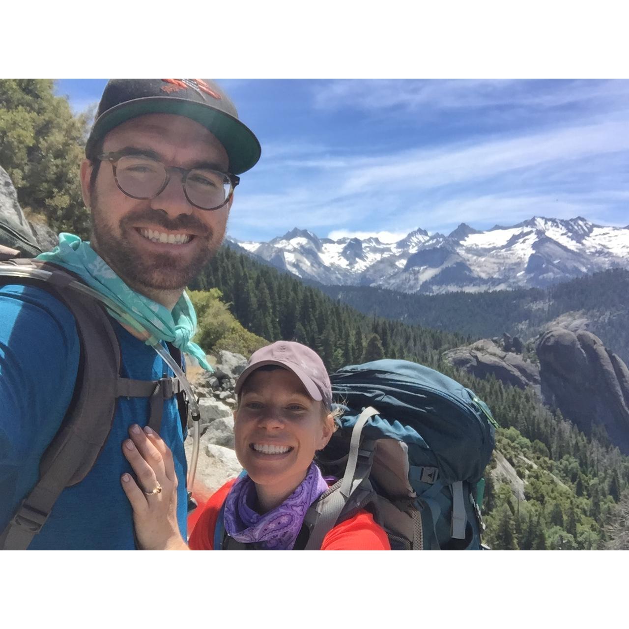 A Sequoia National Park engagement