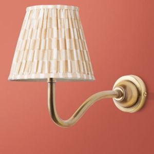 Pooky Lighting US - swan neck cordless wall fixture with blush antionine shade