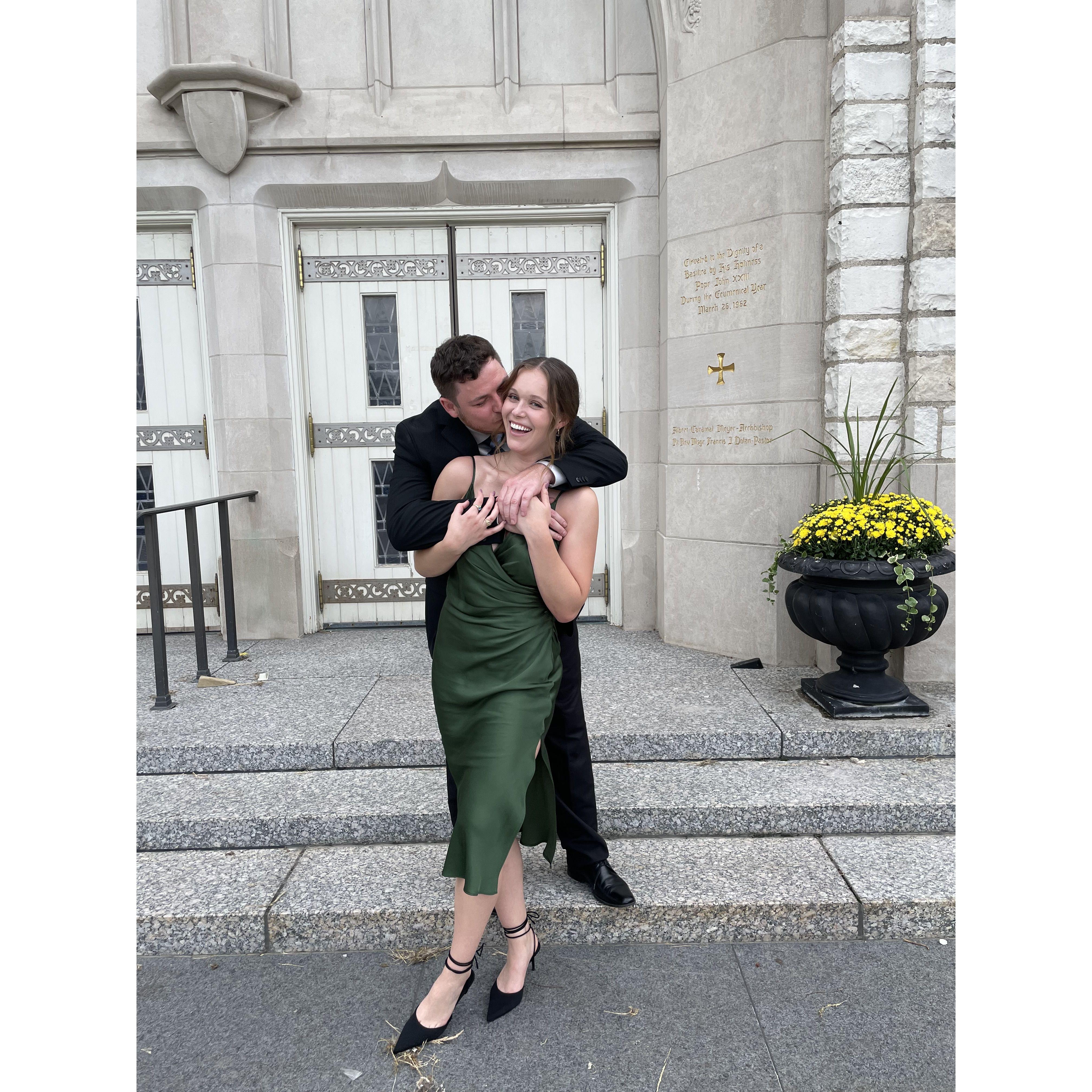 Our first wedding together (shoutout to the Mendicinos!) We loved the music so much that we ended up booking the same band for ours!