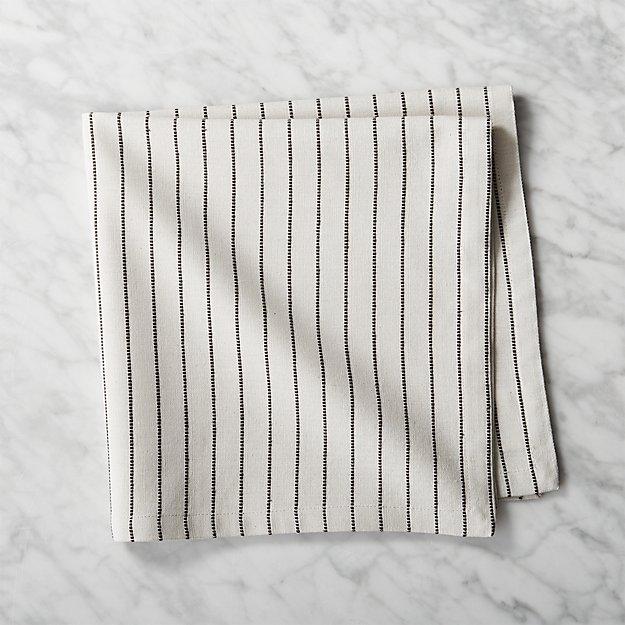 pinstripe black napkin
