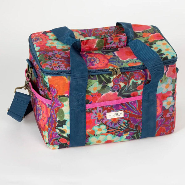 Cooler Tote - Pink Painted Garden