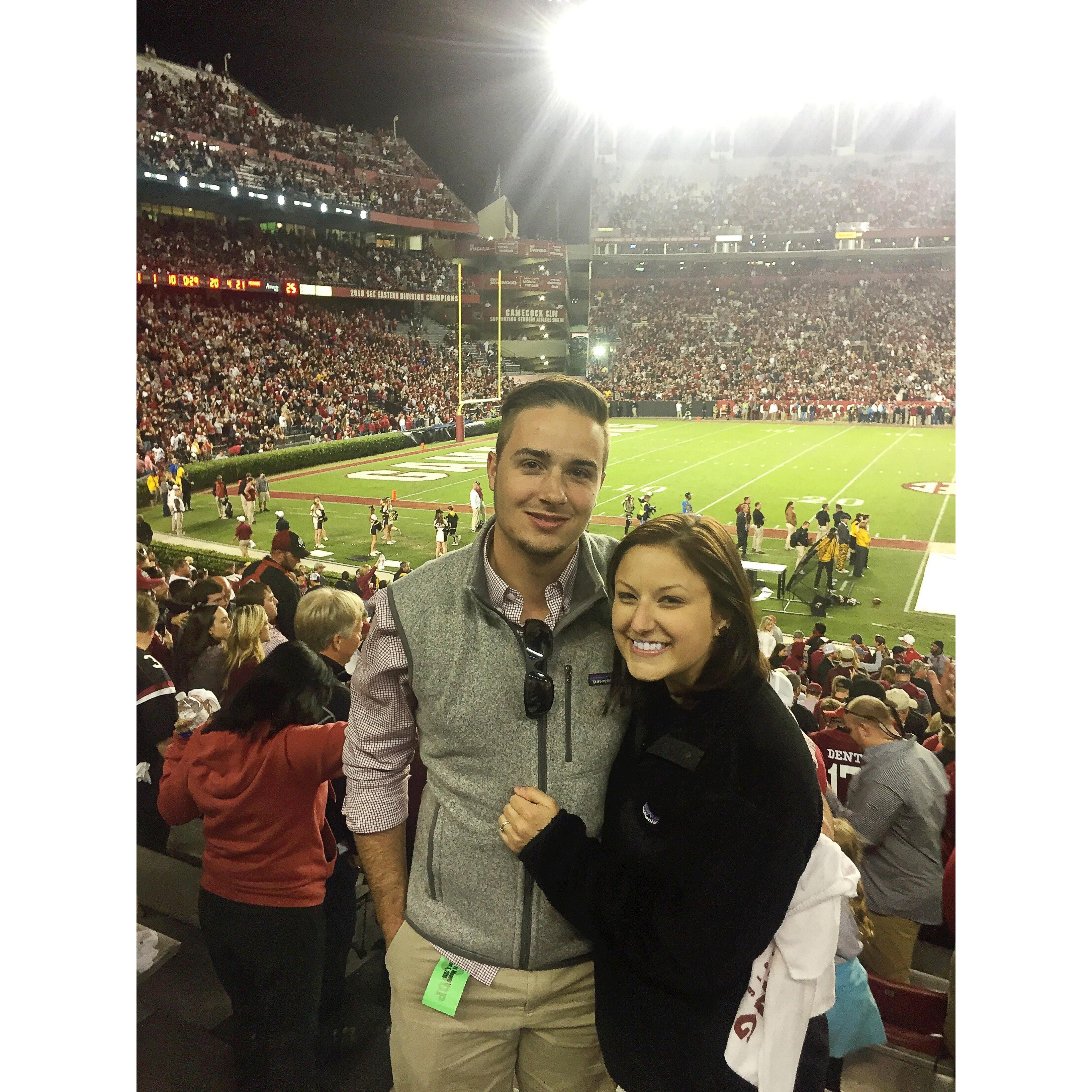 We love our Gamecocks and football.
