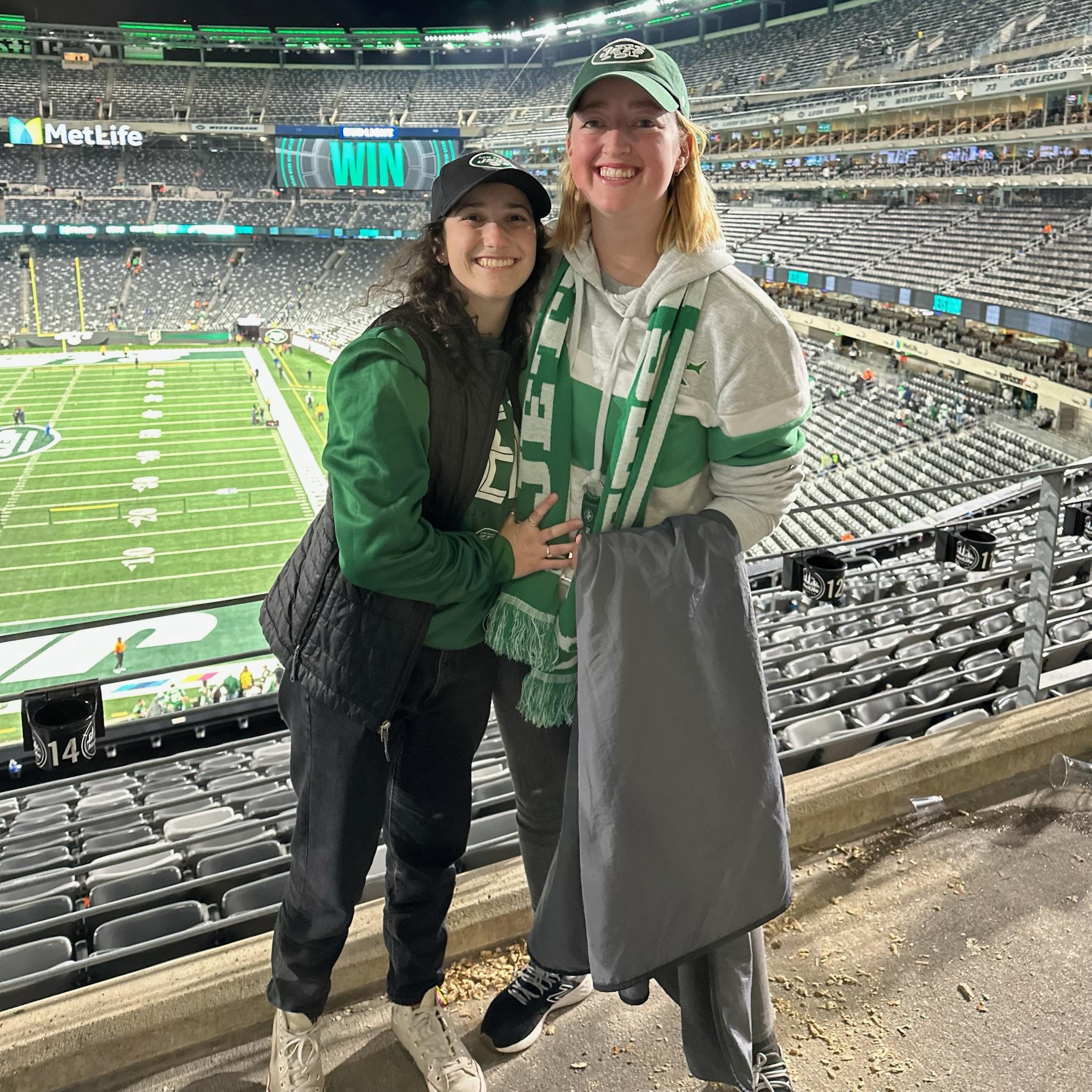 J-E-T-S JETS JETS JETS (and also go Giants)