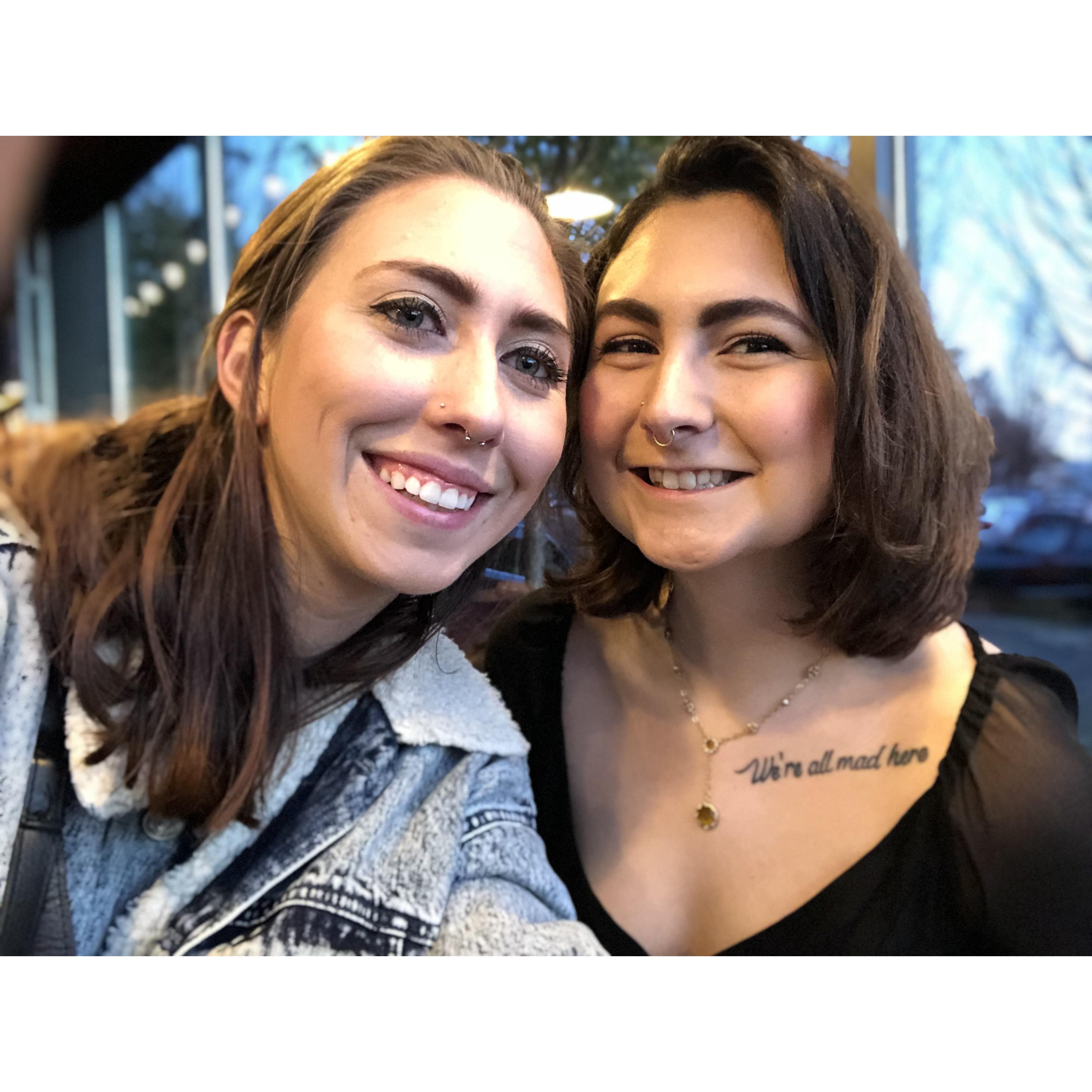 This picture was taken right before we went to see Fleetwood Mac!