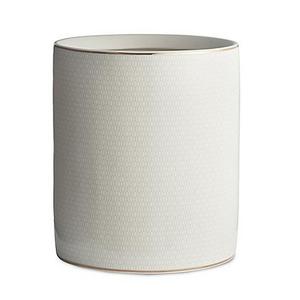 Kassatex Florence Wastebasket in White