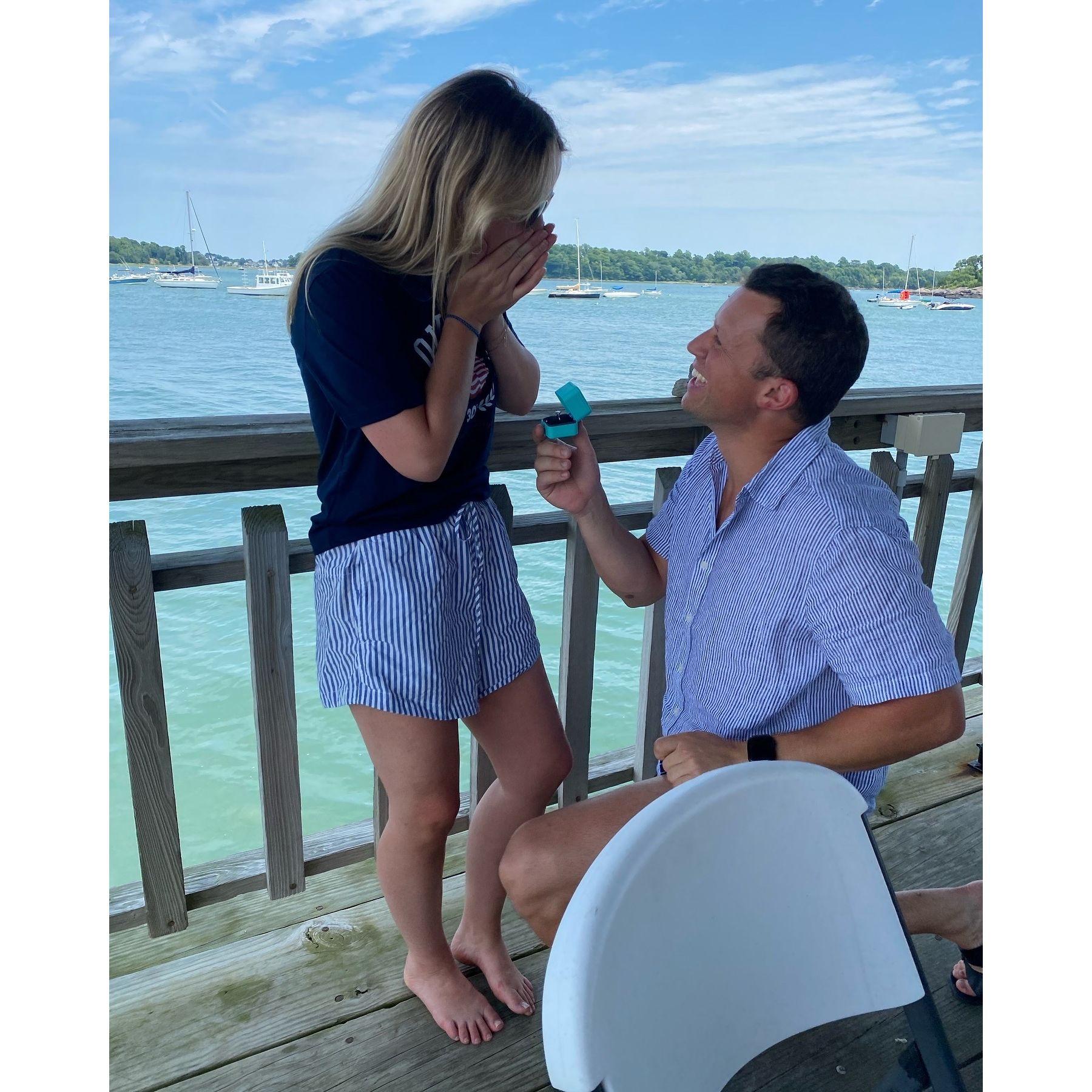 Popped the question at Hingham Yacht Club on 07/04/2024