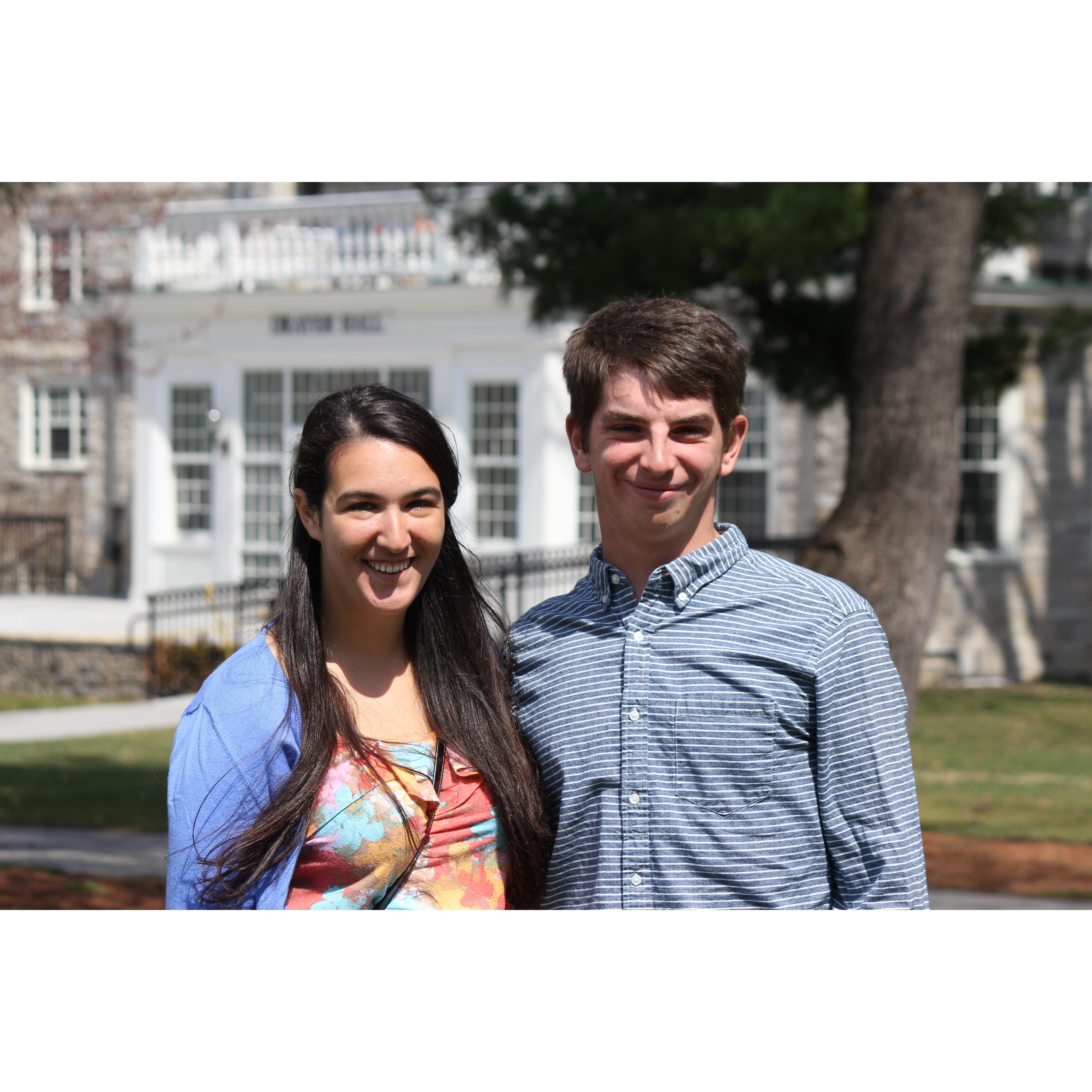 The earliest photo of us we could find... Spring 2015 taken on Ryan's mom's camera. These kids had no idea what was to come!