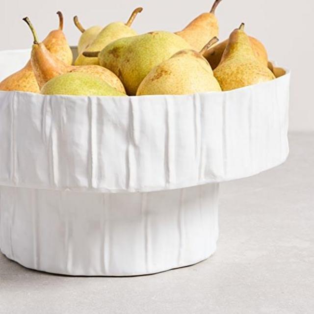 Shopbop @Home Uchiwa Soft Paper White Pedastol Bowl