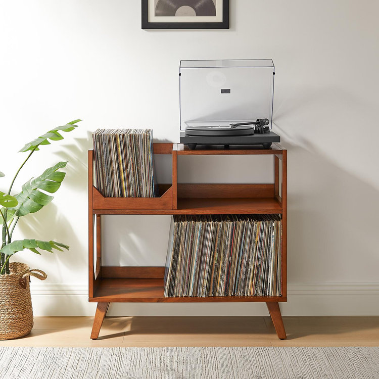 Crosley Furniture, Asheville Medium Record Storage Console | Zola