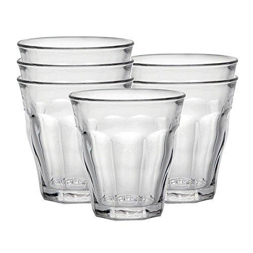 Duralex Made In France Picardie Clear Tumbler, Set of 6, 7-3/4-Ounce