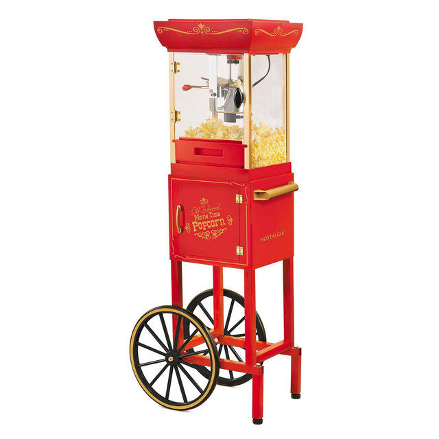 Nostalgia 10-Cup Popcorn Cart NKPCRT2548RD