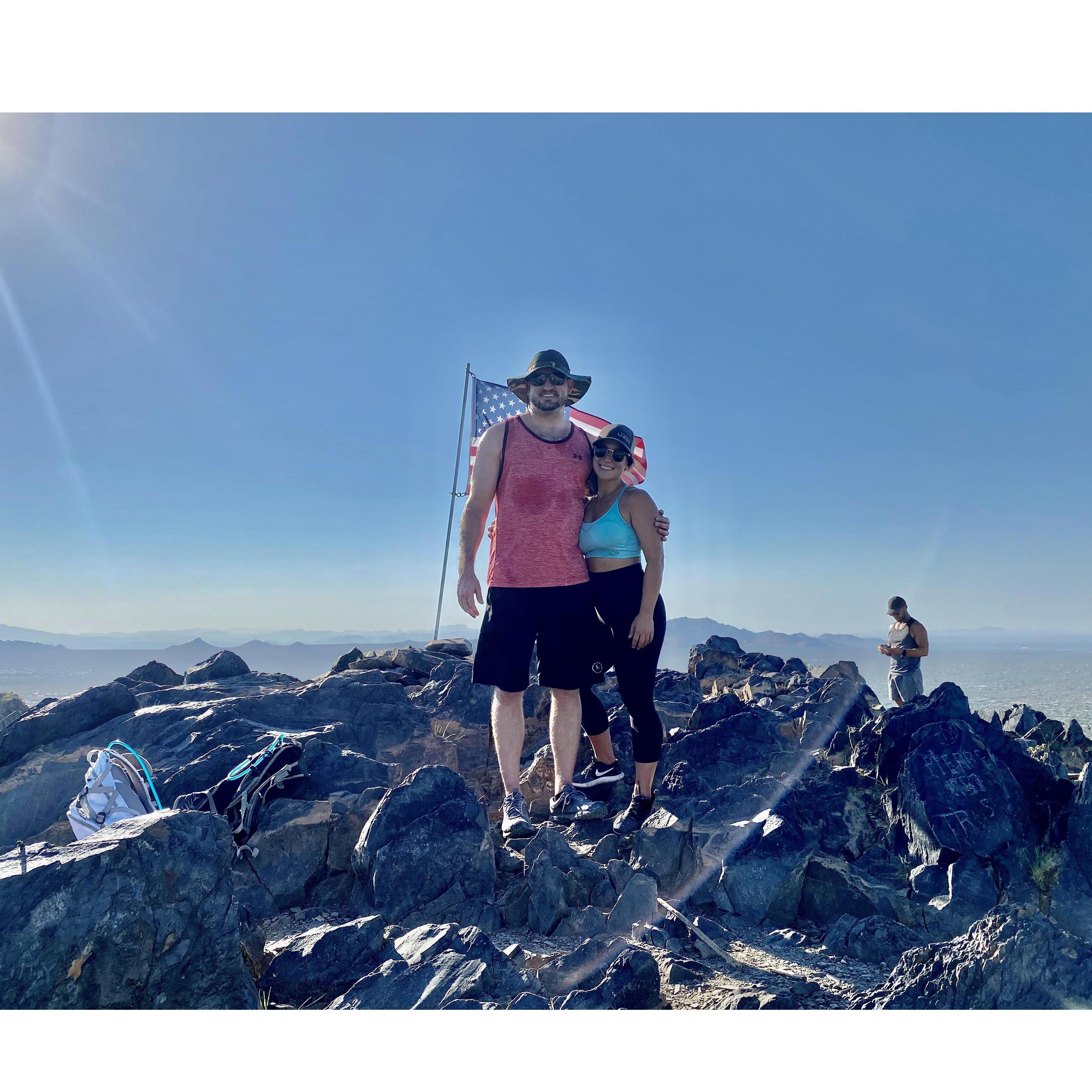 One of our favorite outdoor activities to do together — taking walks and hiking!