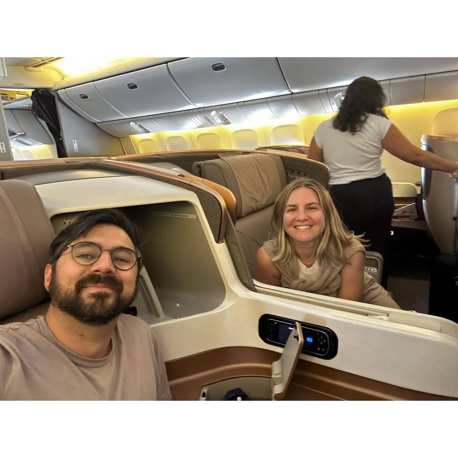 On our way to Japan (right before Sam proposed) - Los Angeles, CA
