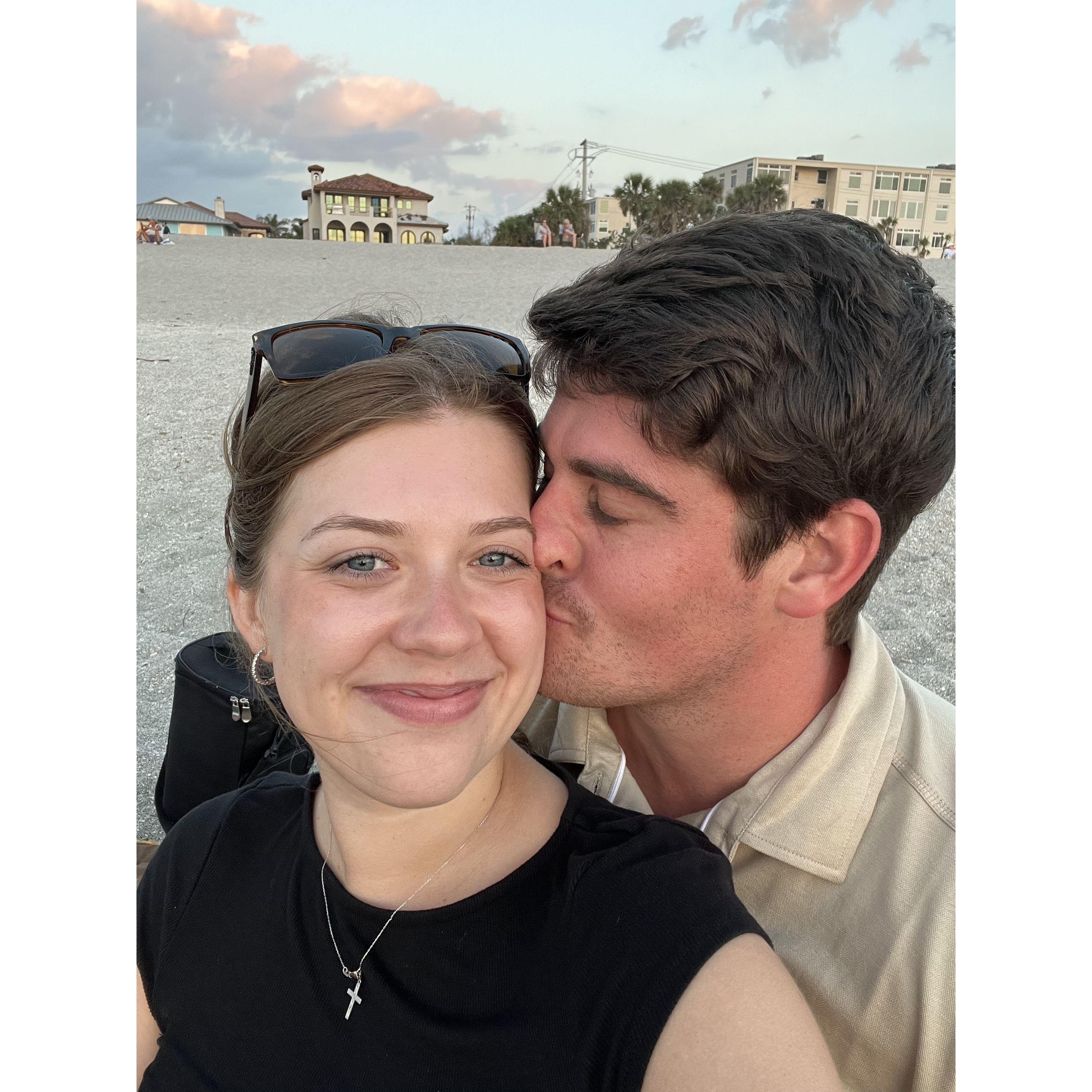 Shane kissed Naomi for the first time at the North Jetty the night before these were taken