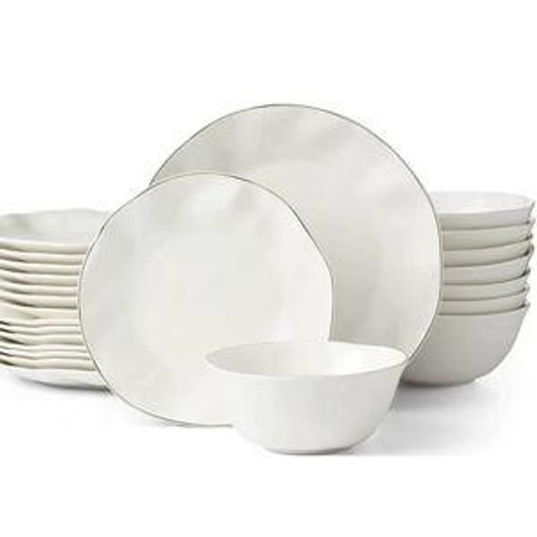 Lenox Blue Bay White 24-Piece Dinnerware Set