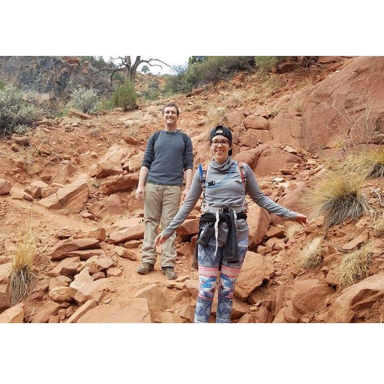 Ari putzed out of this hike in Zion about 2 miles in. Bobby carried on all the way to the "Subway" 7 miles beyond!