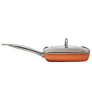 Copper Chef 9.5" Square Fry Pan with Lid