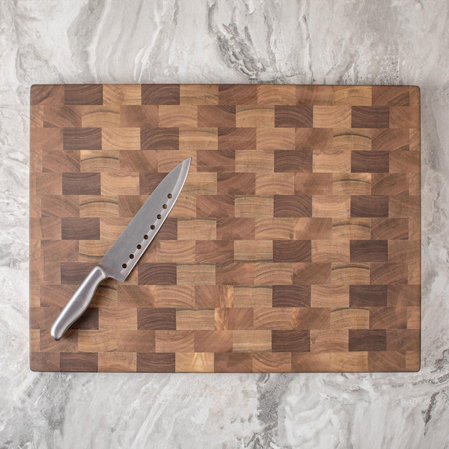 Walnut Cutting Board Double Sided, End Grain Butcher Block, Reversible Chopping Board, 1.50" and 2.00” Thickness, Mother's Day Gift