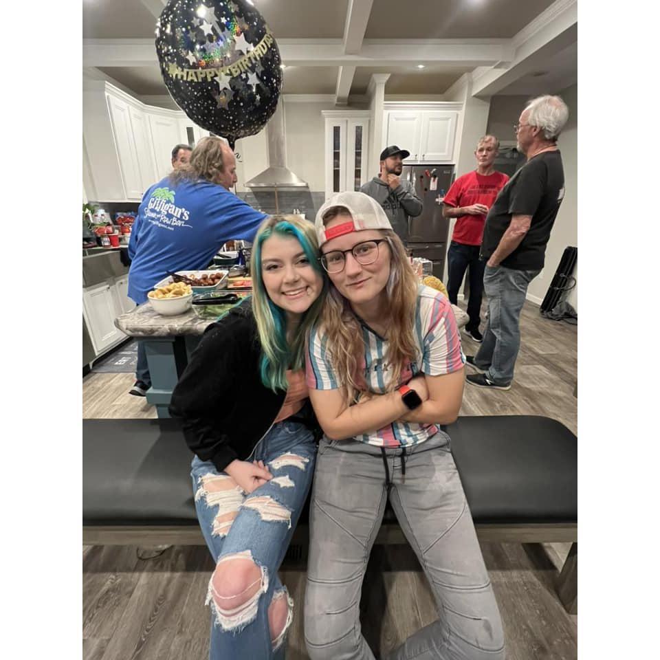 Went to a birthday party and ended up being pool tournament partners, which by the way we did pretty great :D