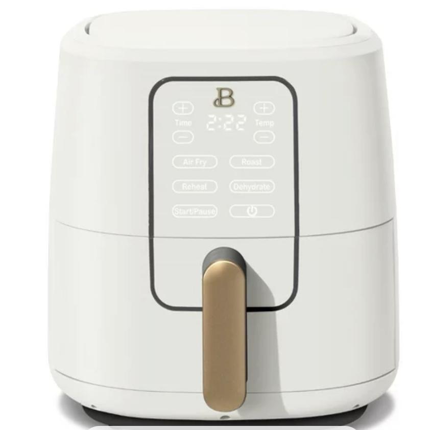 6 Quart Touchscreen Air Fryer, White Icing by Drew Barrymore