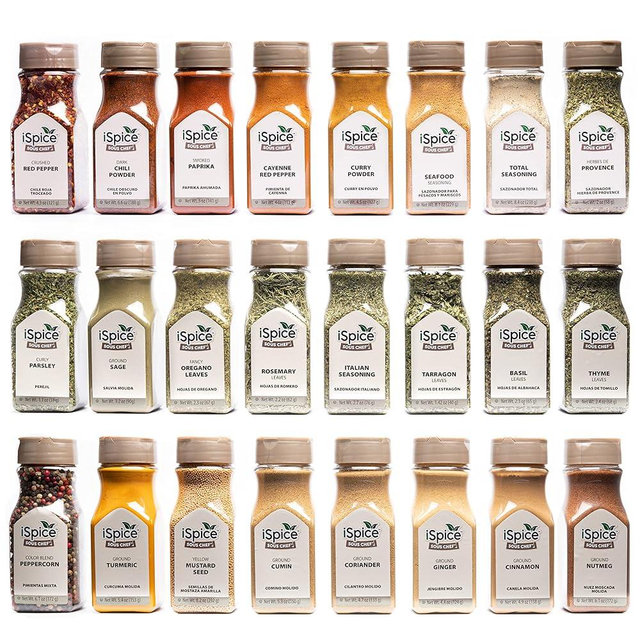 iSpice Starter Spice Set- Seasonings for Cooking - 24 Pack Starter Spice Gift Set | Silk Road