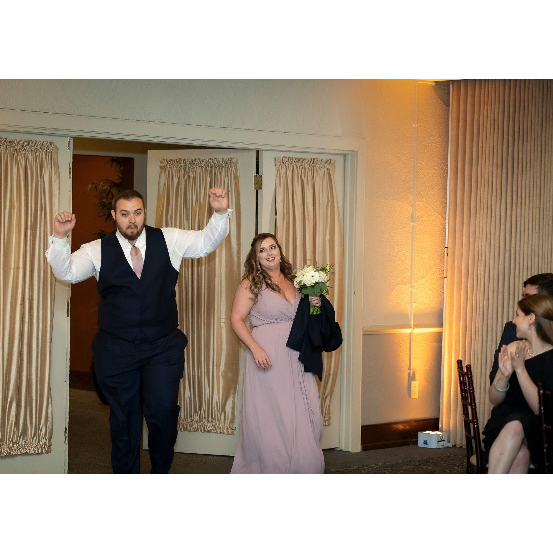 Kelly and Jesse's wedding 2019. Peep me holding the jacket for the traditional Zoltan entrance.