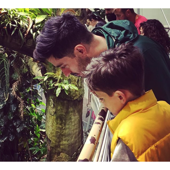 Taking in the wonders of the rainforest together at The Academy of Science.