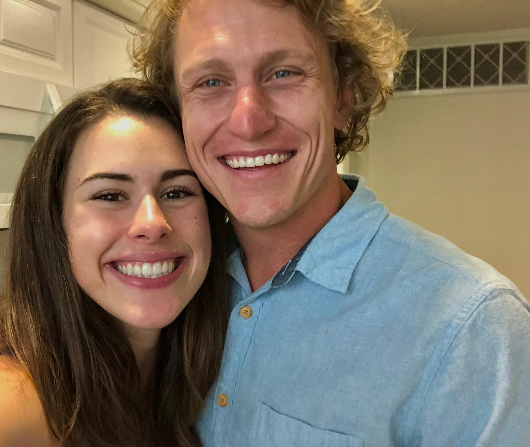 Our first photo together! We’d only known each other for five days.
