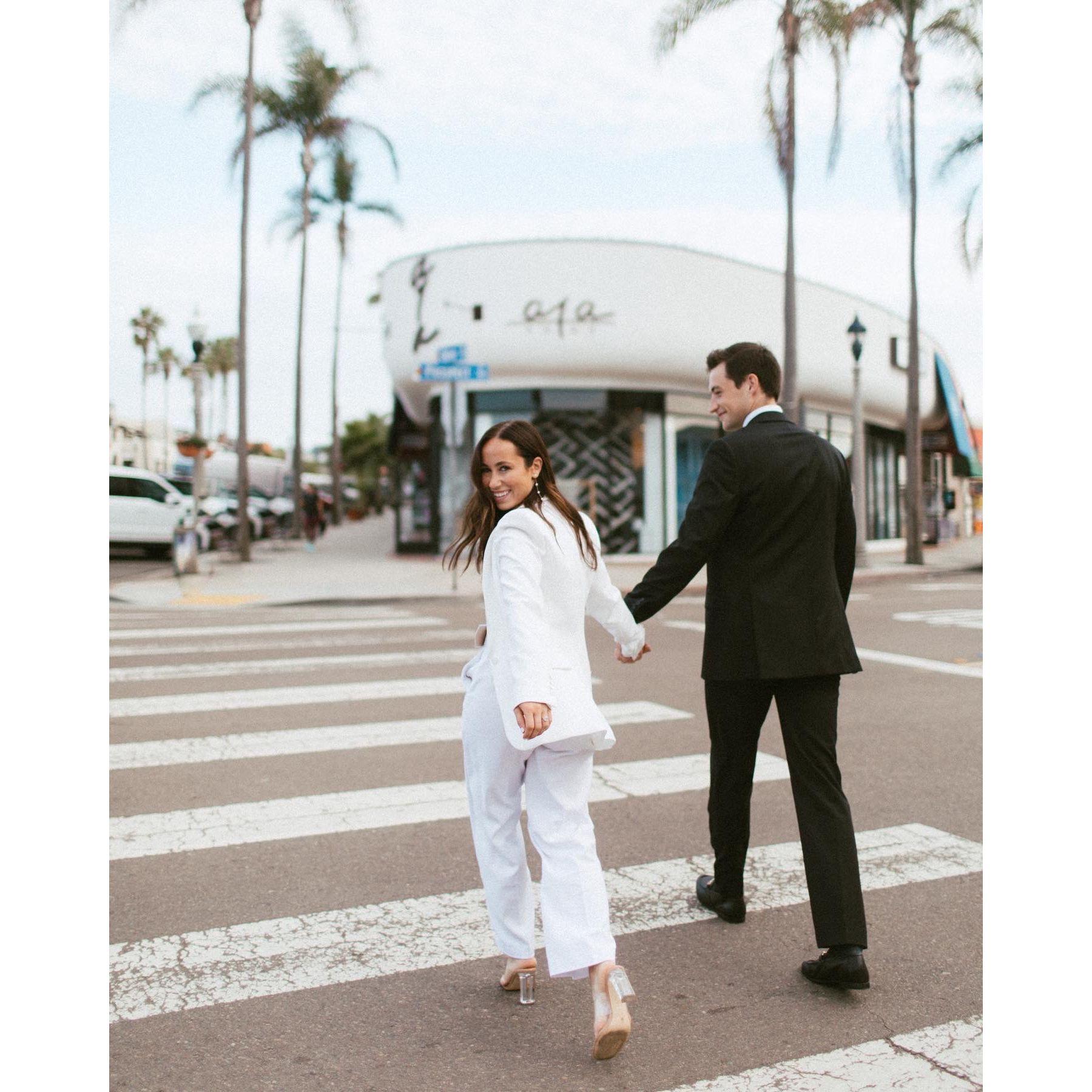 Engagement pictures in San Diego.