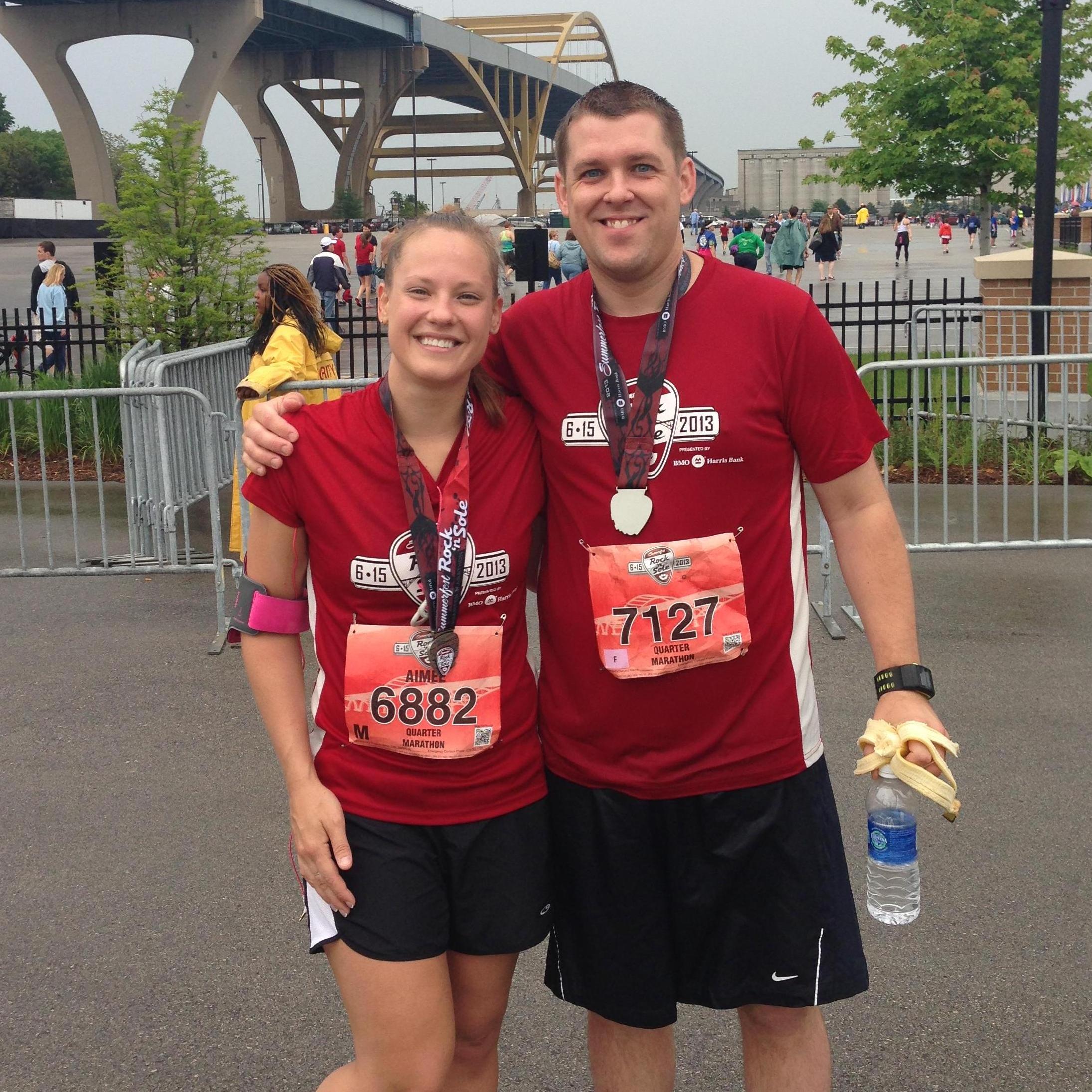 Our first race together.