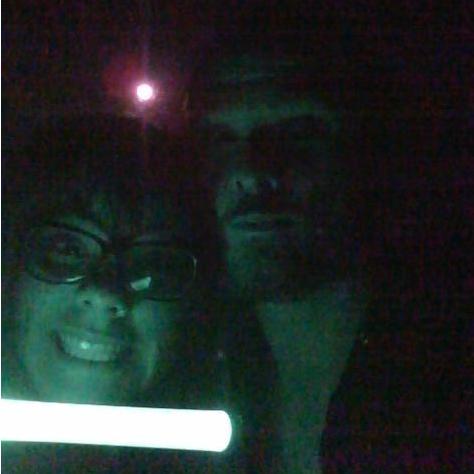 Just a couple of weirdos out at Silverwood Lake during a Blood Moon.