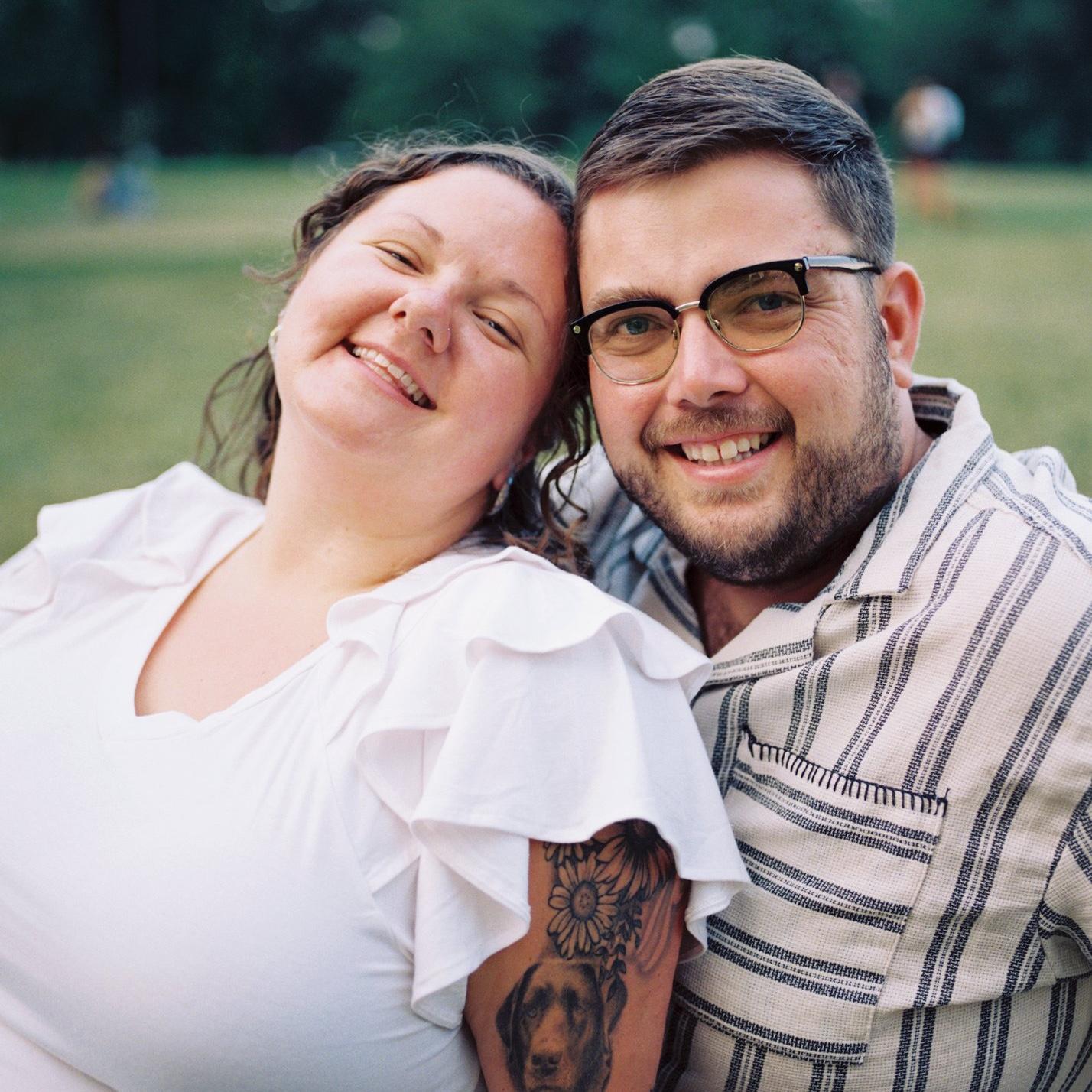 Engagement photos where we had our first date