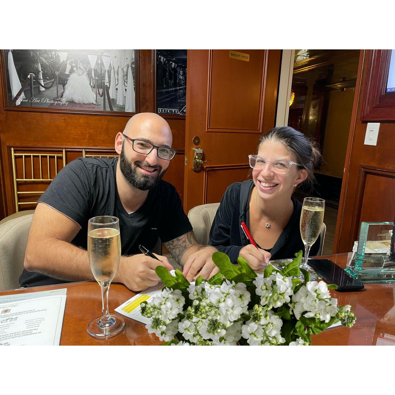 The day we picked our venue