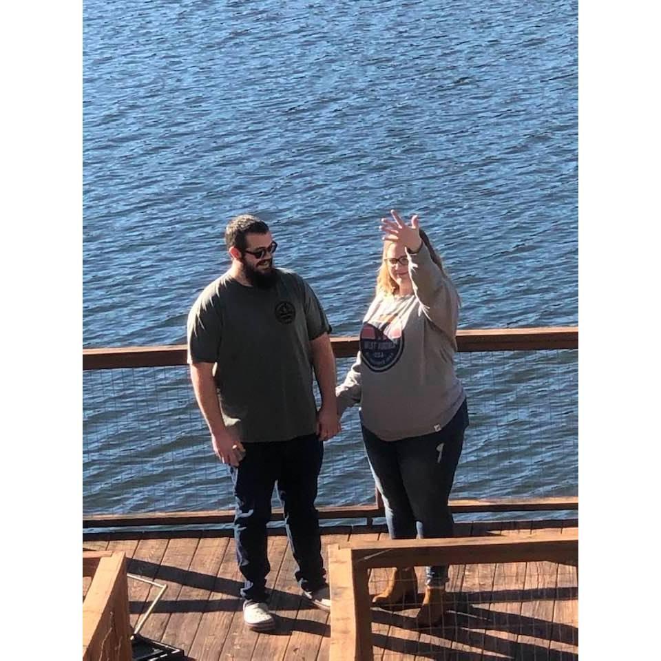 Just after he proposed!