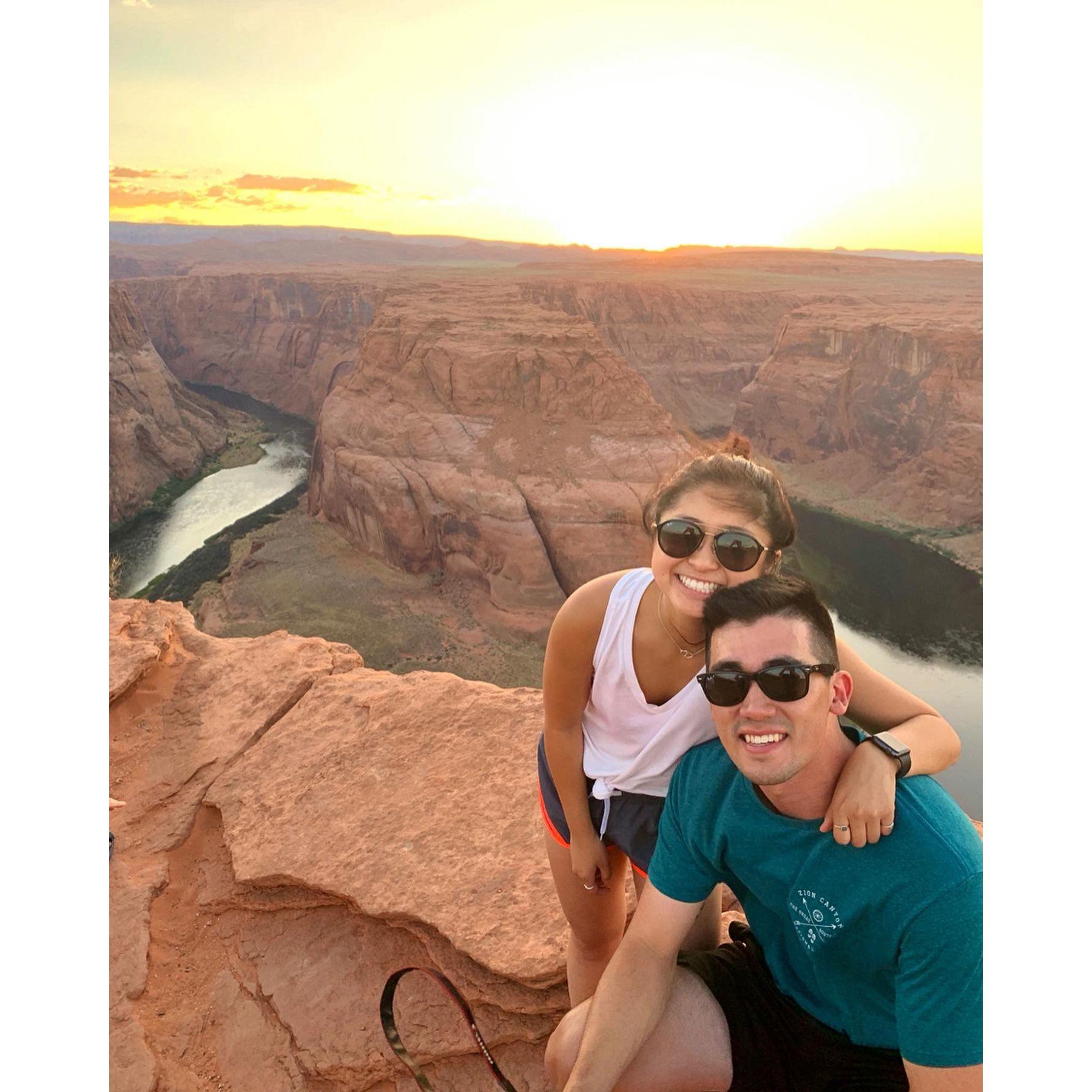 First trip to Horse-Shoe Bend in Paige, AZ.