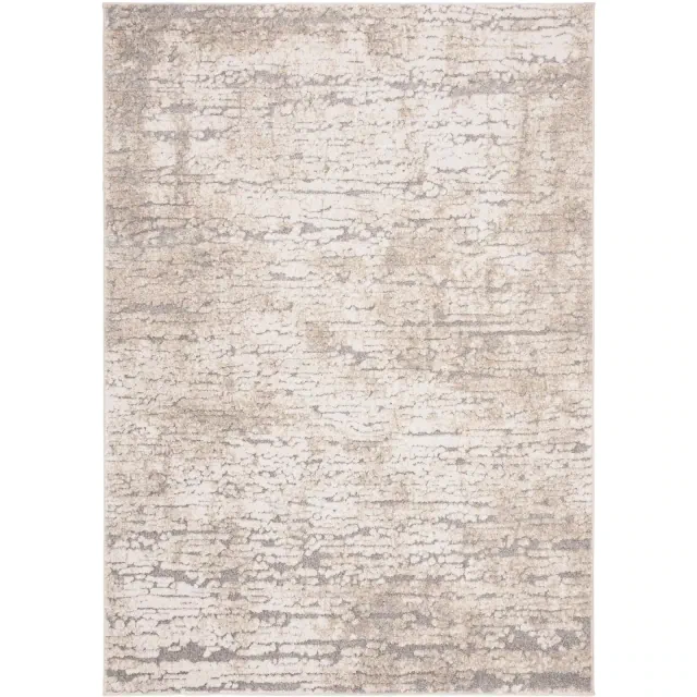Spirit 100 SPR126 Power Loomed Indoor Area Rug - Taupe/Ivory - 6'7"x9' - Safavieh