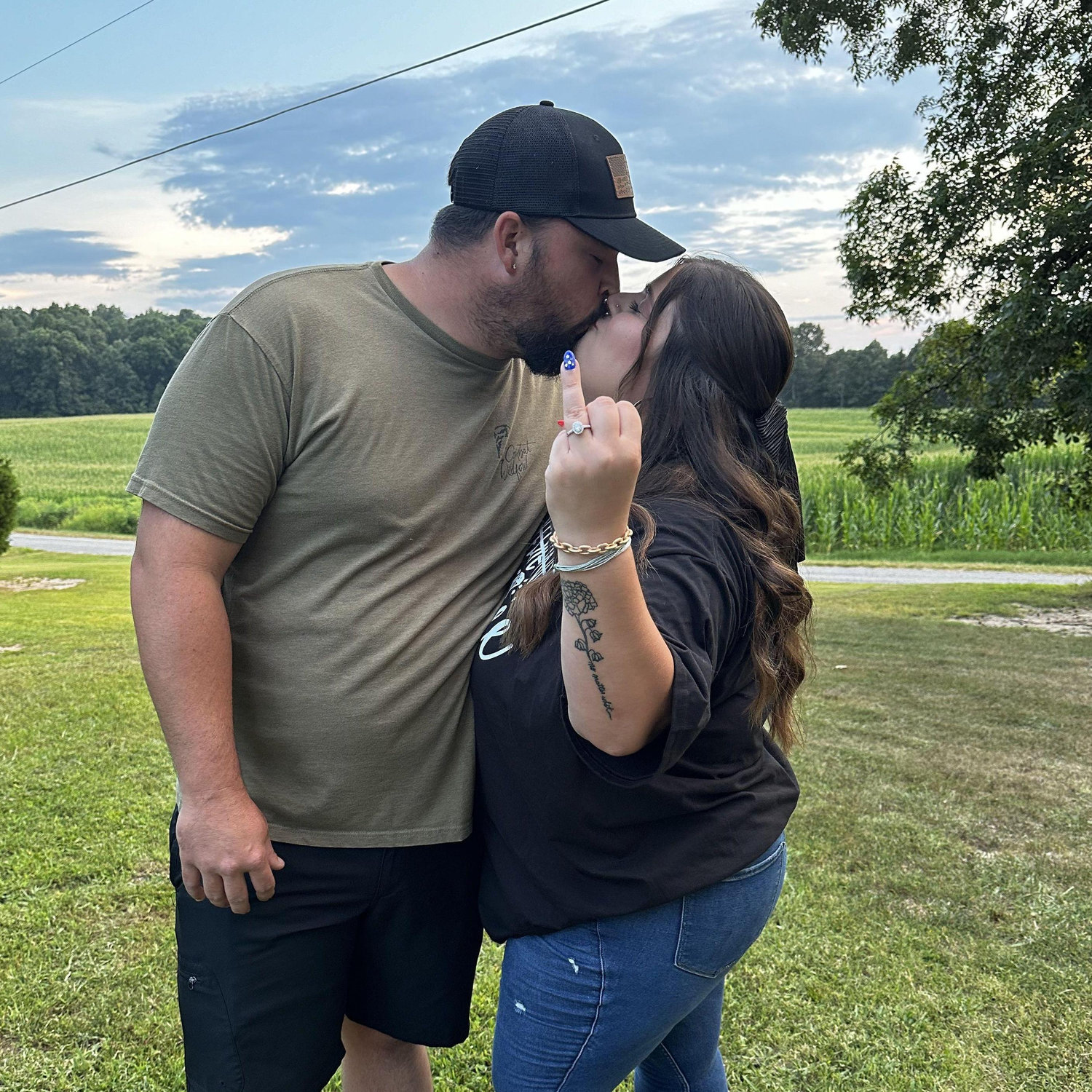 The day after we got engaged 💍