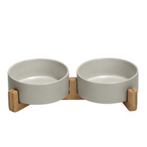 Ceramic Dog and Cat Bowl