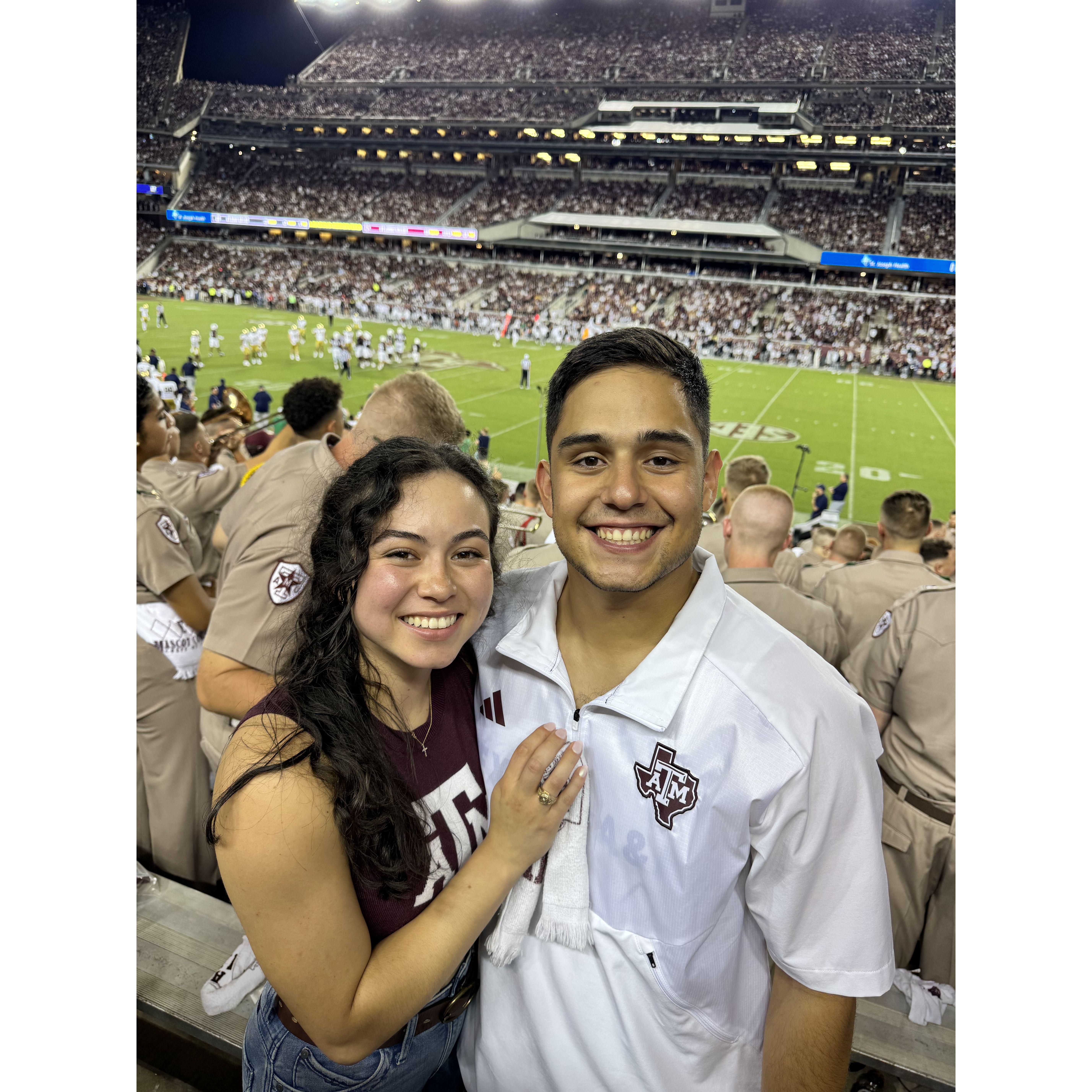 This was taken the night before Rene proposed to Alyssa!