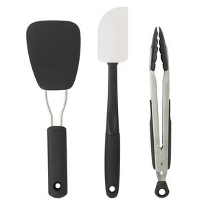 OXO Cook's Tools - OXO Good Grips Turner, Spatula, and Tongs Set - Safe for Nonstick Cookware