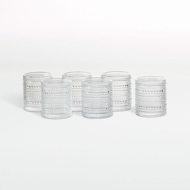 Jupiter Clear Double Old-Fashioned Glasses, Set of 6