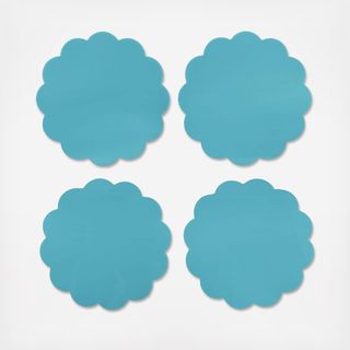 Maison Moderne Scallop Acrylic Coaster, Set of 4