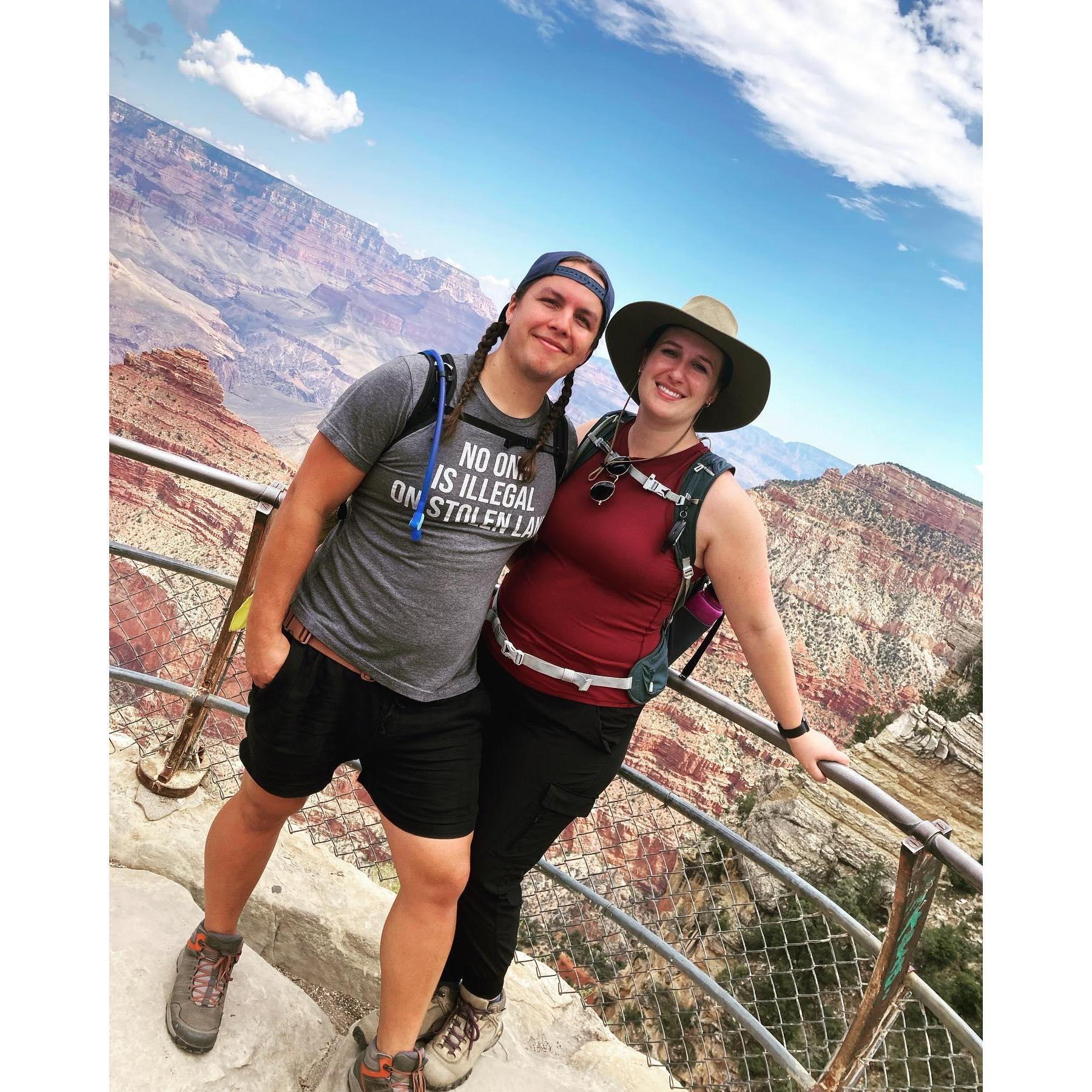 Visiting Grand Canyon National Park with Liam's family