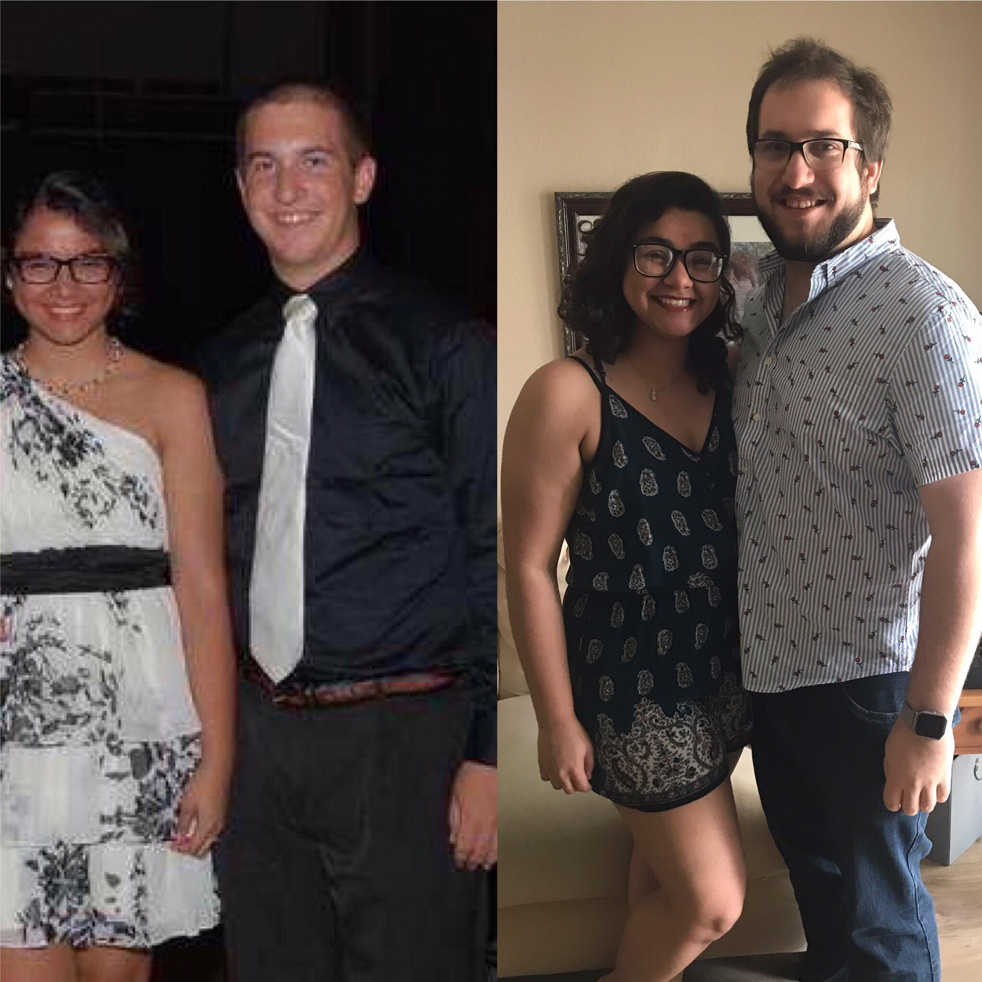 Then and Now, Homecoming, 1st Valentine's Day together 2019