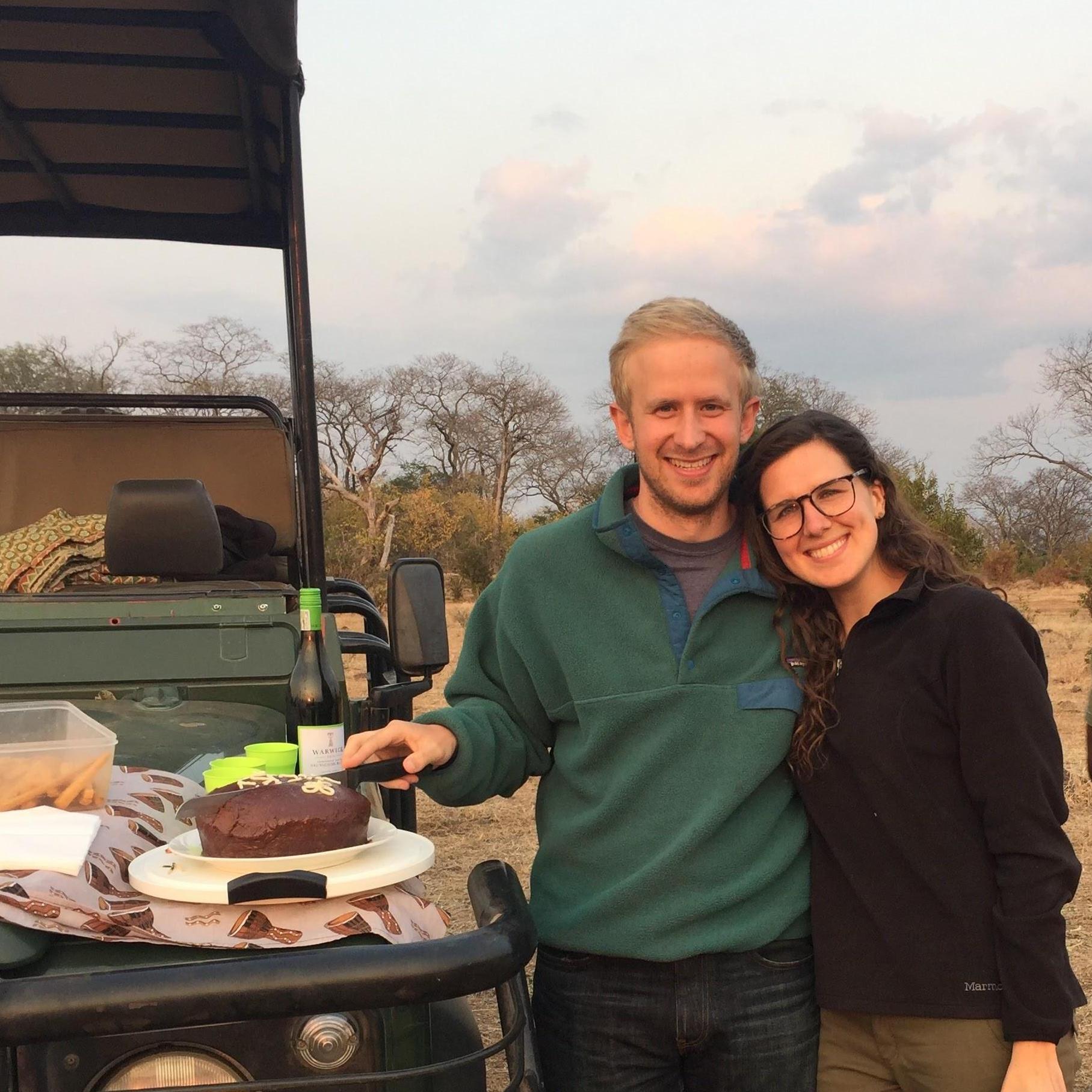 Nick's bday celebration on safari