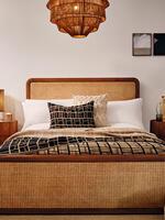 Oscar Cane & Oak Bed