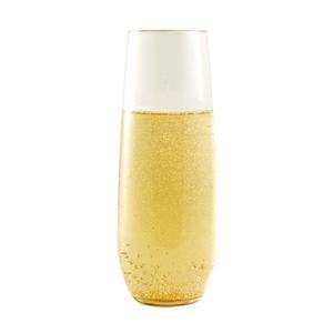 WineTanium Unbreakable Stemless 8 oz Champagne Glasses - Set of 4 - www.amazon.com