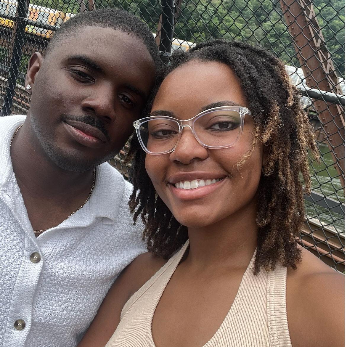 Celebrating our 2 year anniversary in WV and while on the mountainside we realized that as long as we lean in and not turn away, our love would continue to blossom, and it has.