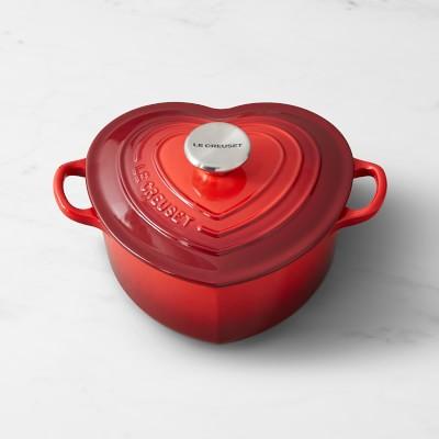 Le Creuset L'Amour Collection Loaf Pan, White with Heart Applique